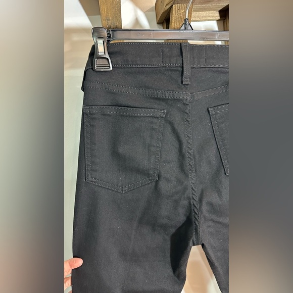 NWOT Veronica Beard Carolyn 10” Baby Boot Black Silver Tuxedo Stripe Jeans 26 - Picture 8 of 13